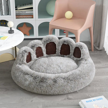 Long Plush Cat Bed